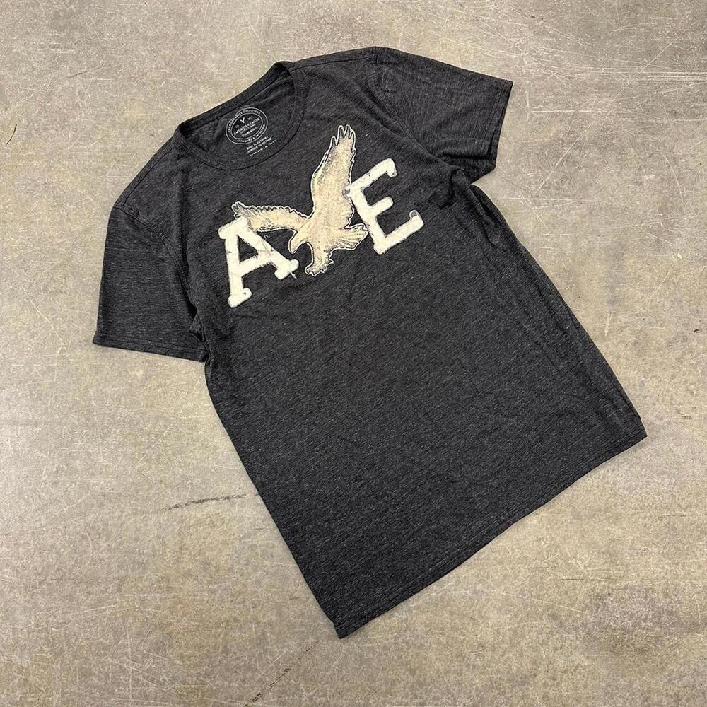 Vintage Y2K American Eagle Grunge Graphic Shirt Size Medium